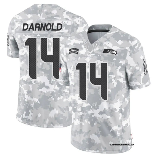Sam Darnold YOUTH KIDS Seattle Seahawks Official NFL Nike Jersey Gray