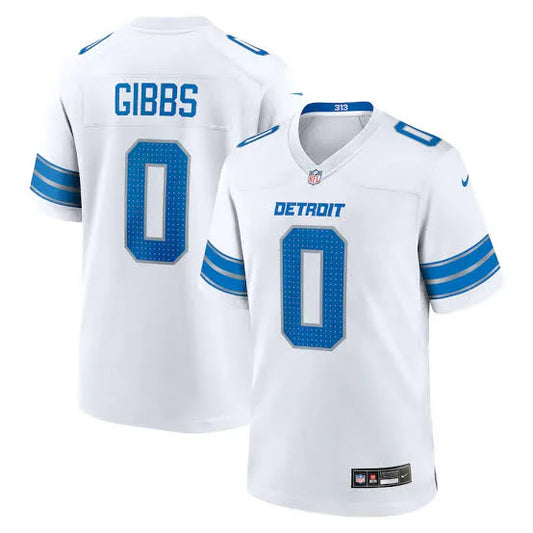 Jahmyr Gibbs YOUTH KIDS Detroit Lions Official NFL Nike Jersey white