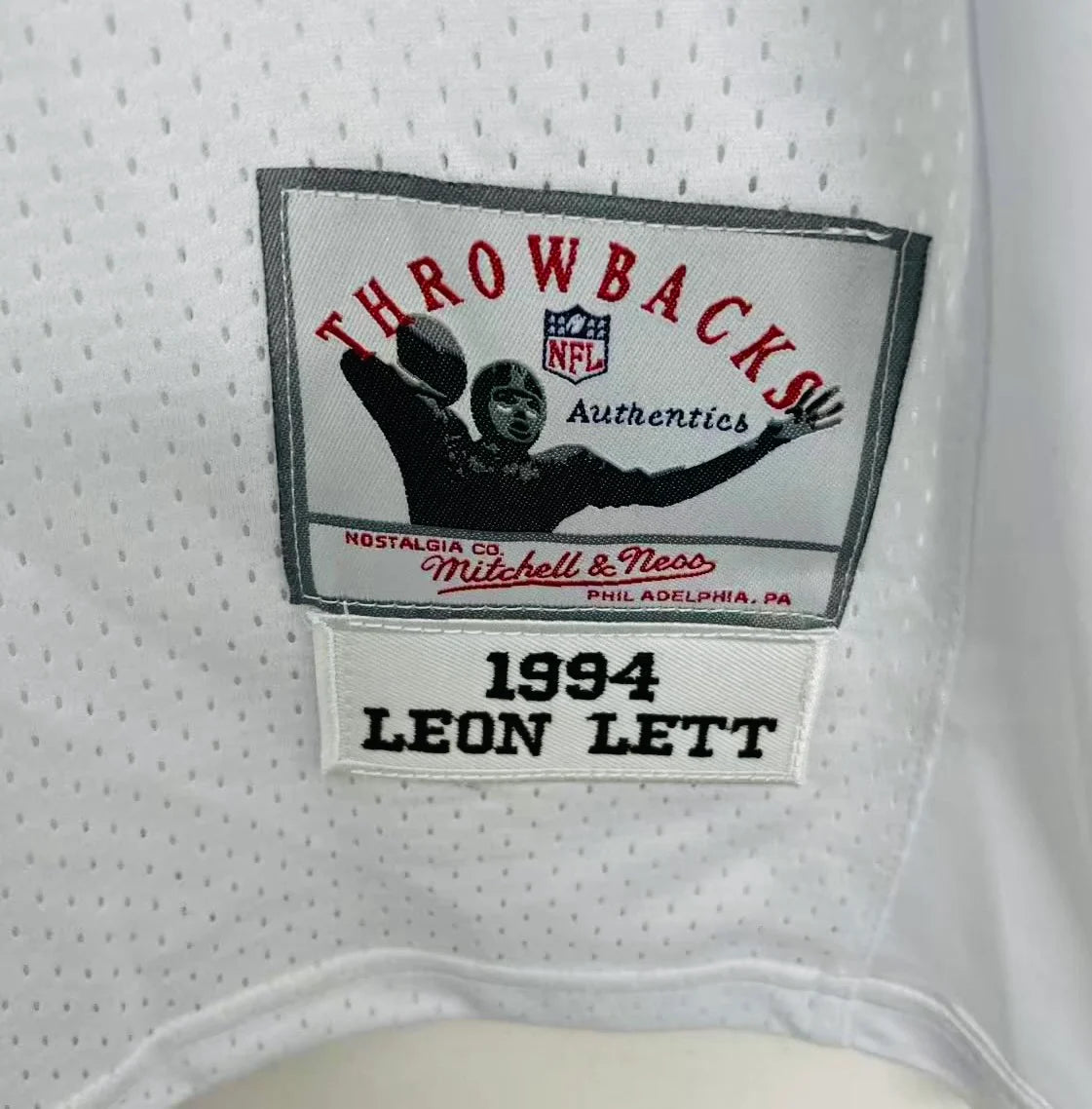 Leon Lett 1994 Dallas Cowboys Official NFL Jersey white Mitchell & Ness