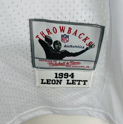 Leon Lett 1994 Dallas Cowboys Official NFL Jersey white Mitchell & Ness