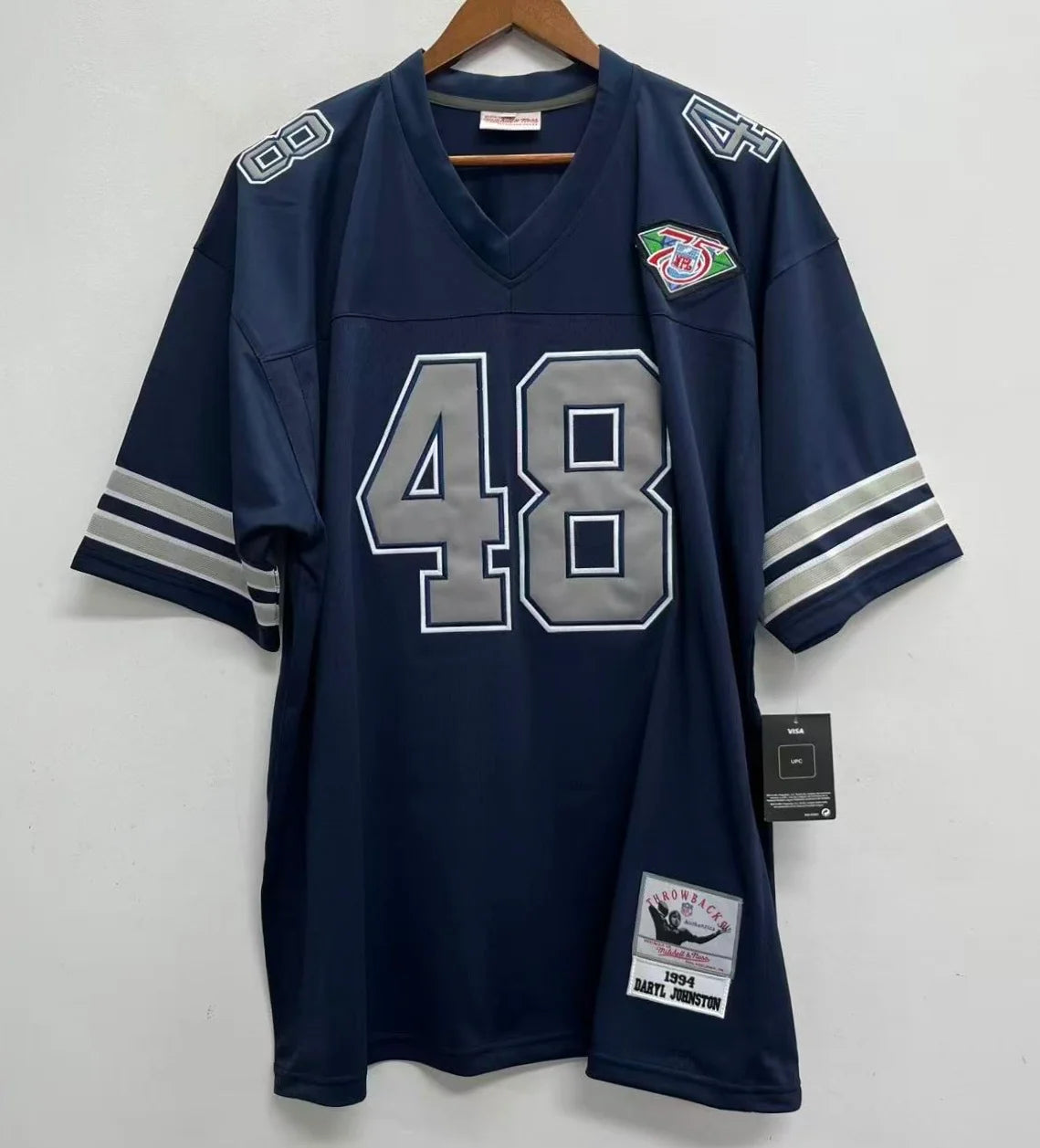 Daryl Johnston Dallas Cowboys 1994 Official NFL Jersey white Mitchell & Ness