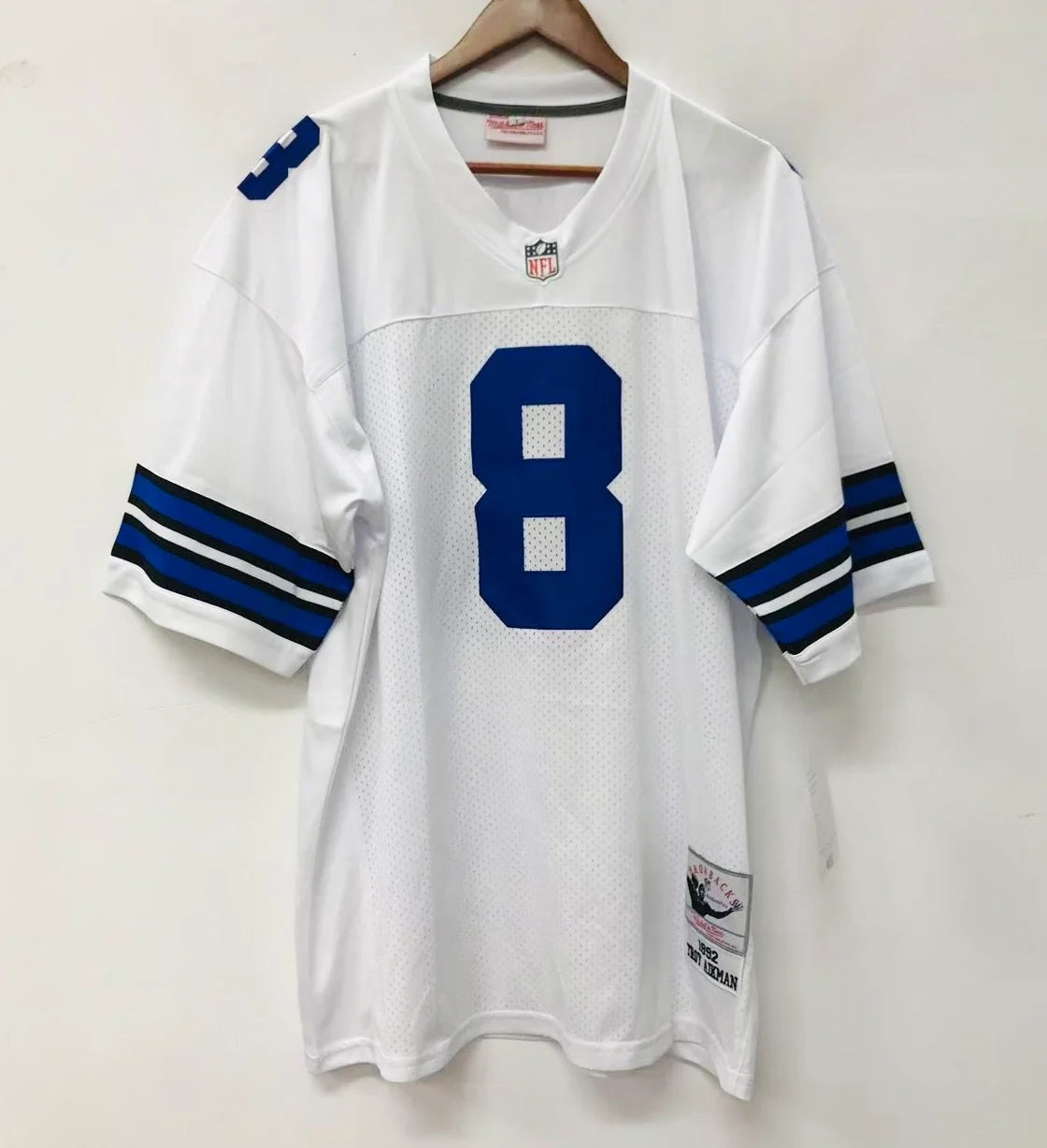 Troy Aikman 1992 Dallas Cowboys Official NFL Jersey Mitchell & Ness