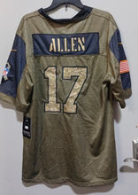 Josh Allen Buffalo Bills military salute to service Jersey Nike cammo numbers