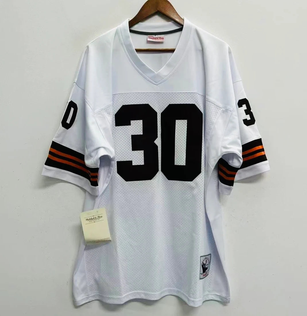 Any name & Number Classic Cleveland Browns white NFL Mitchell & Ness custom made jersey
