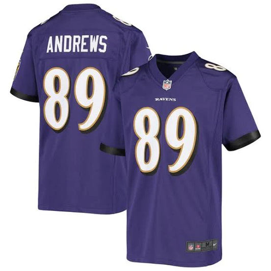 Mark Andrews Baltimore Ravens YOUTH KIDS Official NFL Nike Jersey purple
