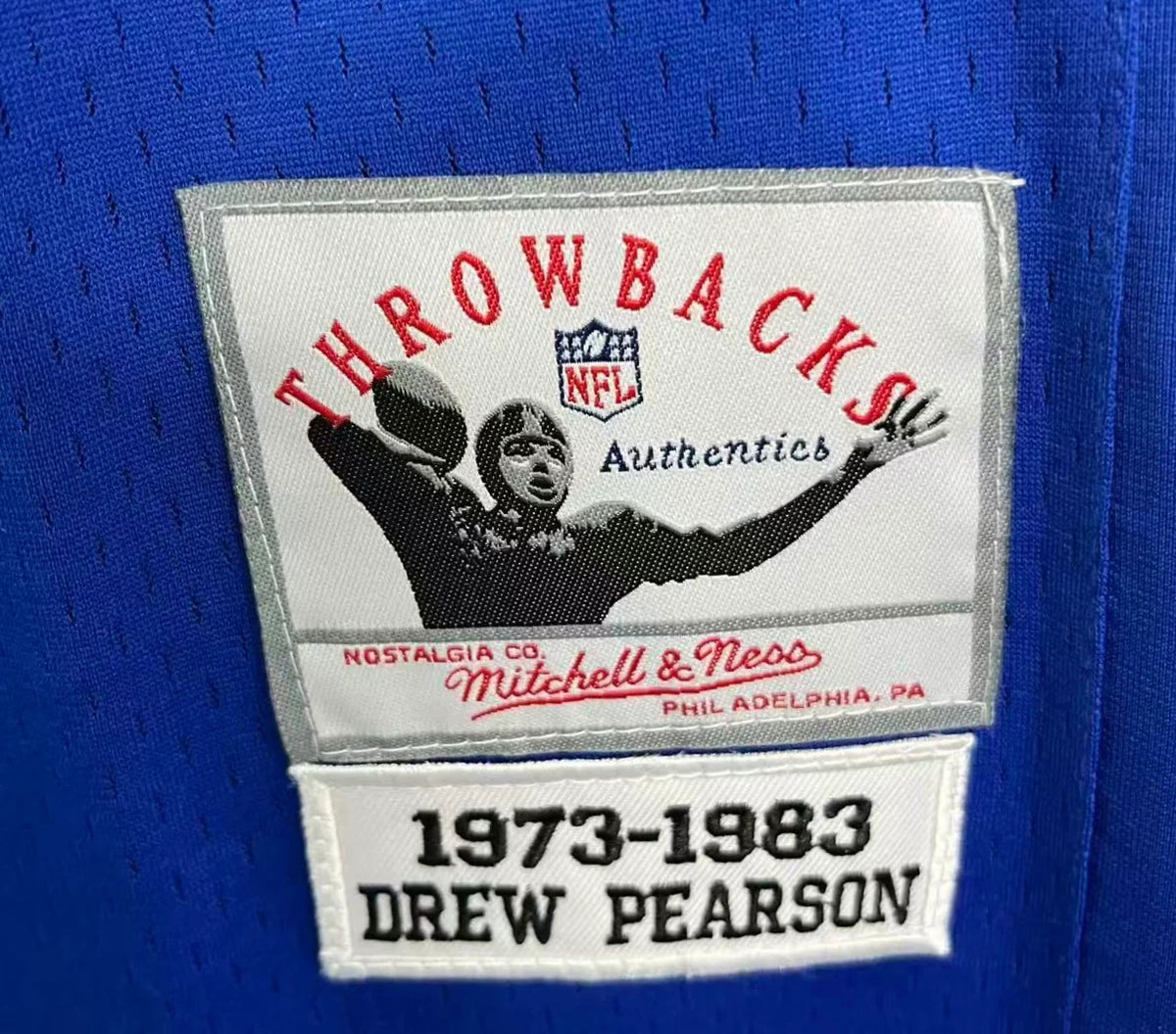 Drew Pearson Dallas Cowboys Official NFL Jersey Mitchell & Ness blue