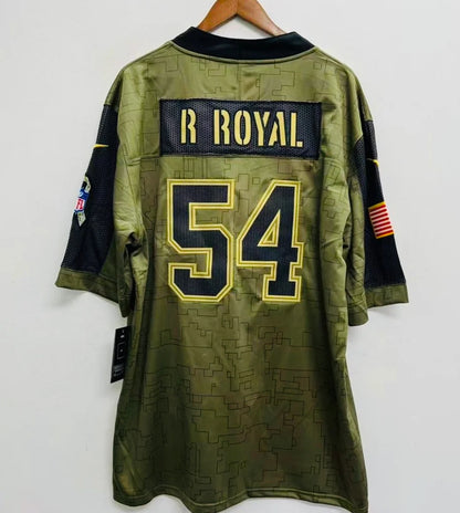 Any name & Number customized Dallas Cowboys Official NFL Nike Salute to Service Jersey