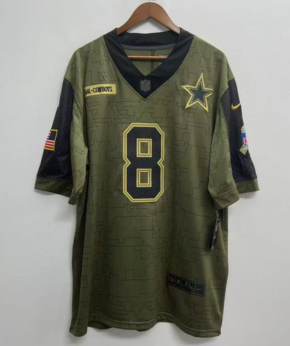 Troy Aikman Dallas Cowboys military salute to service Official NFL Nike Jersey