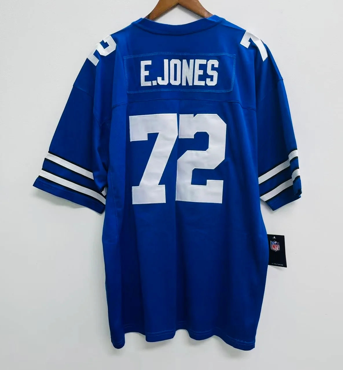 Ed Too Tall Jones Dallas Cowboys Official NFL Jersey blue Mitchell & Ness