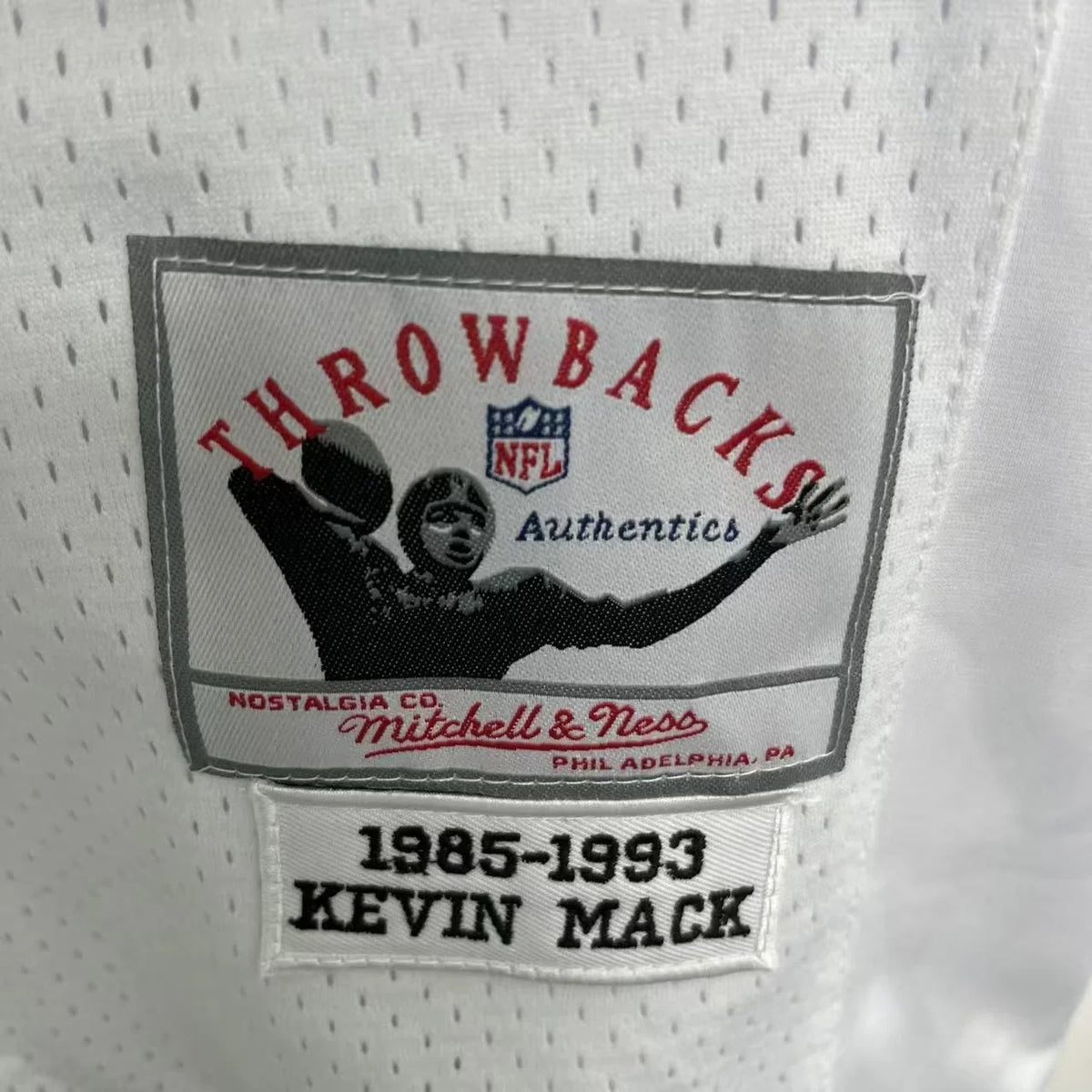 Kevin Mack Cleveland Browns Official NFL Mitchell & Ness Jersey white