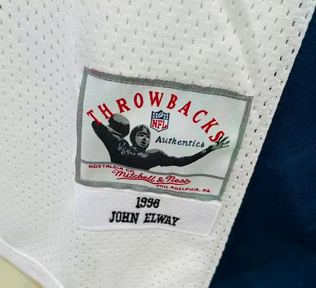 John Elway 1998 Denver Broncos Official NFL Nike Jersey white