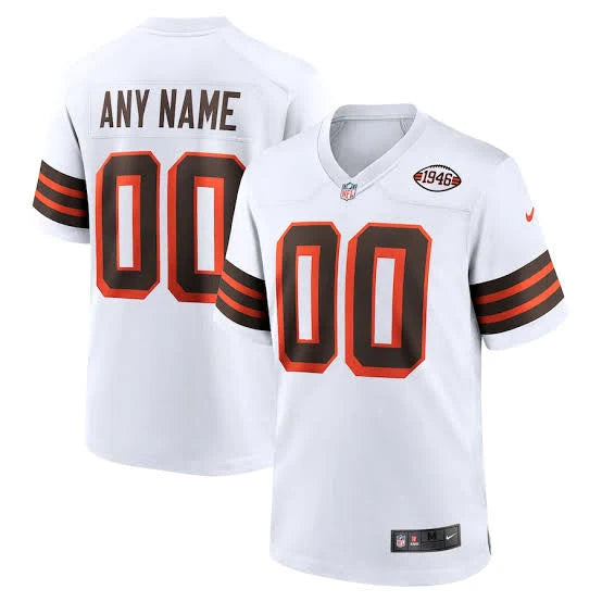 Any Name & Number YOUTH KIDS Cleveland Browns Official NFL Nike Jersey white