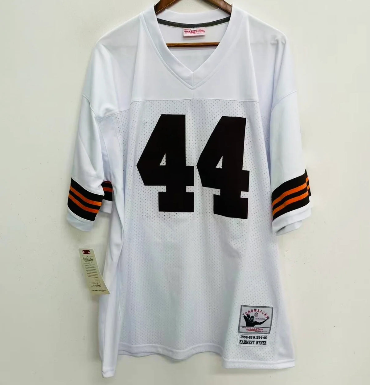 Earnest Byner Cleveland Browns Official NFL Mitchell & Ness Jersey white