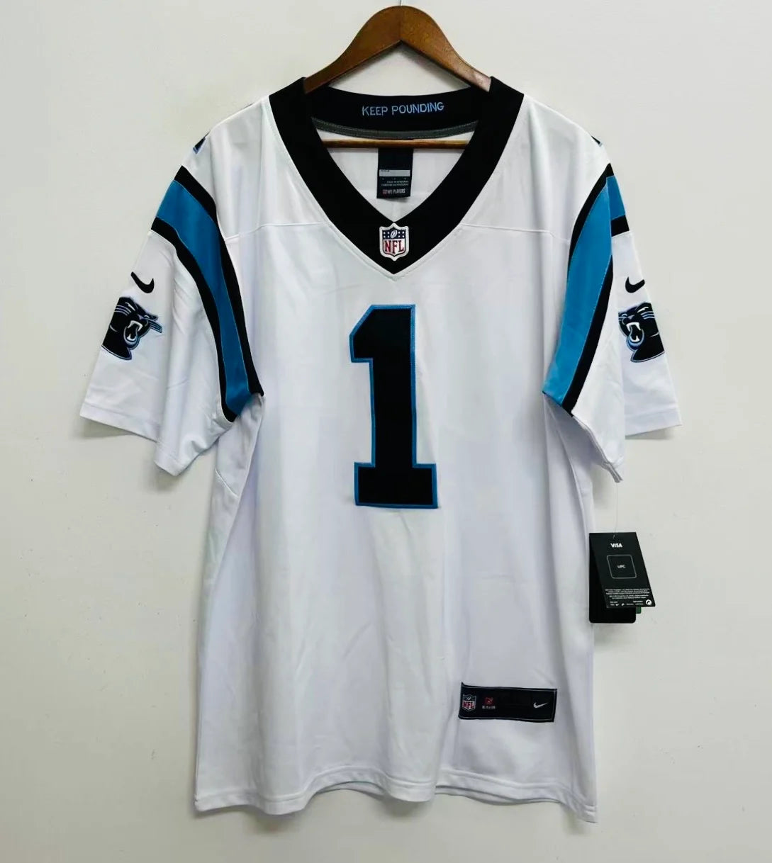 Cam Newton Carolina Panthers Official NFL Nike YOUTH KIDS Jersey white