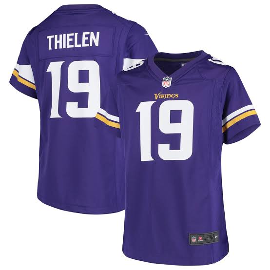 Adam Thielen YOUTH KIDS Minnesota Vikings Official NFL Jersey Purple