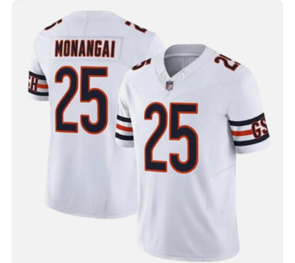 Kyle Monangai Chicago Bears official NFL Nike Jersey White