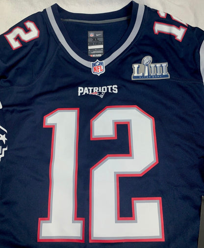 Tom Brady New England Patriots YOUTH KIDS Official Nike Super Bowl LIII Jersey