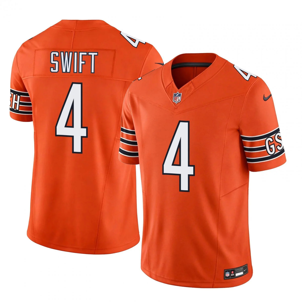D’Andre Swift Chicago Bears YOUTH KIDS Official NFL Nike Jersey Orange