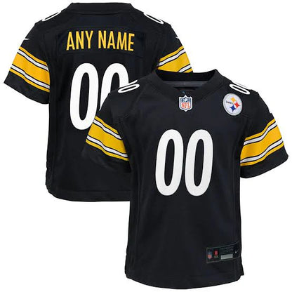 Pittsburgh Steelers Any Name & Number customized YOUTH KIDS Official NFL Jersey black