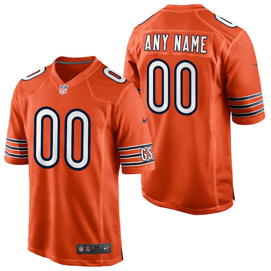 Chicago Bears Any Name & Number customized YOUTH KIDS Official NFL Alternate Jersey orange