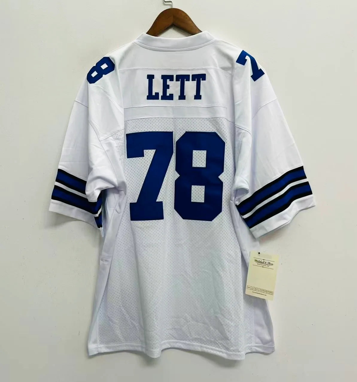 Leon Lett 1994 Dallas Cowboys Official NFL Jersey white Mitchell & Ness