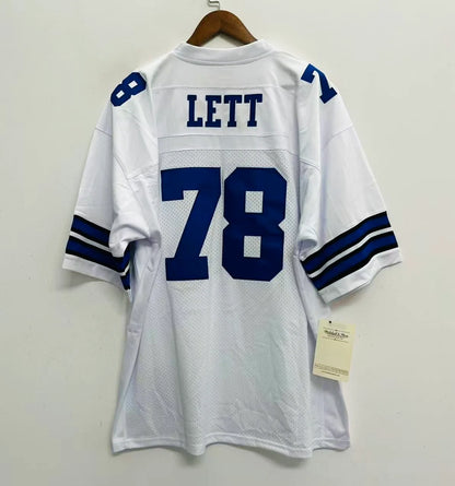 Leon Lett 1994 Dallas Cowboys Official NFL Jersey white Mitchell & Ness