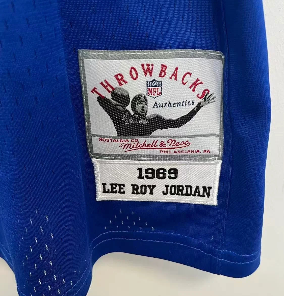 Lee Roy Jordan Dallas Cowboys Official NFL Jersey 1969 blue Mitchell & Ness