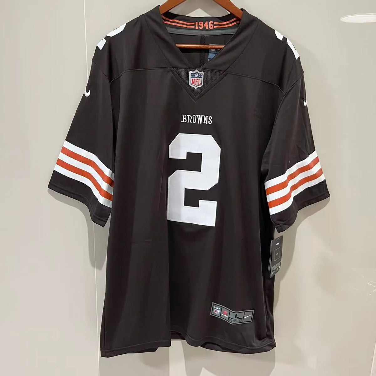Johnny Manziel Cleveland Browns Official NFL NIKE Jersey