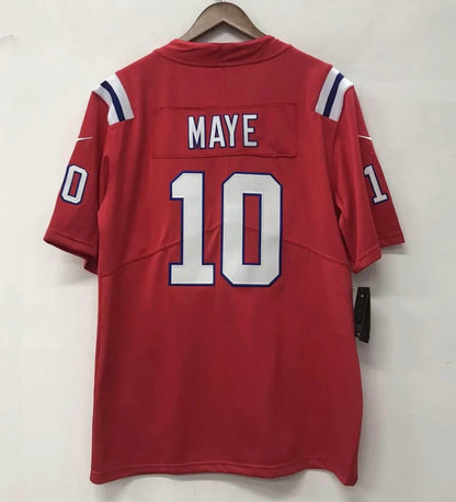 Drake Maye New England Patriots Official NFL Nike YOUTH KIDS Jersey red