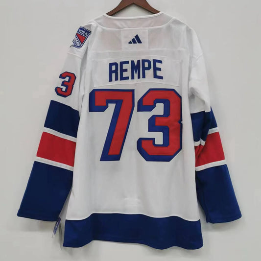 Matt Rempe New York Rangers Official NHL Adidas 2024 Winter Classic Jersey