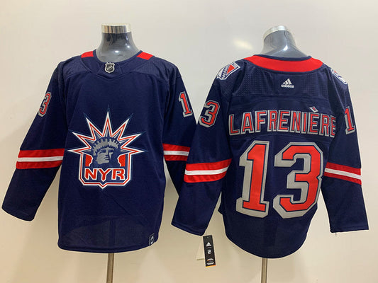 Alexis Lafrenière New York Rangers Official NHL Adidas Jersey Statue of Liberty