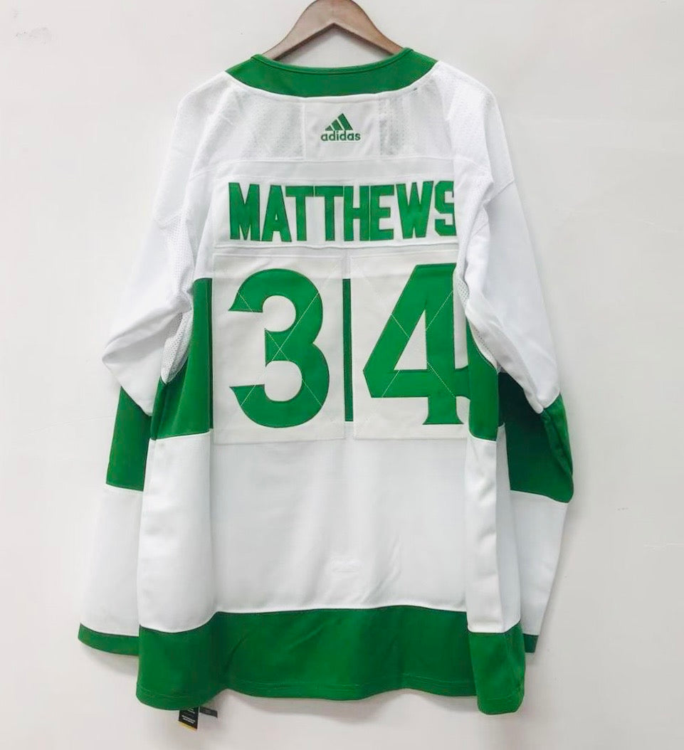 Auston Matthews Toronto Maple Leafs Jersey Saint Patrick’s Patty’s Day Adidas