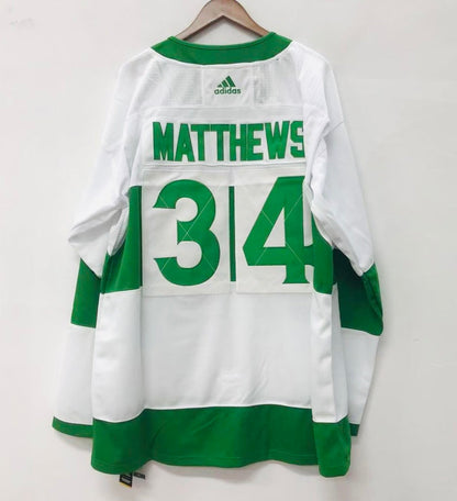 Auston Matthews Toronto Maple Leafs Jersey Saint Patrick’s Patty’s Day Adidas