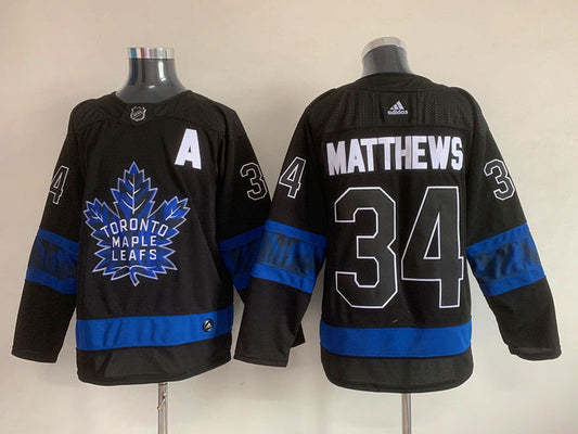 Auston Matthews Toronto Maple Leafs Official NHL Adidas Jersey black