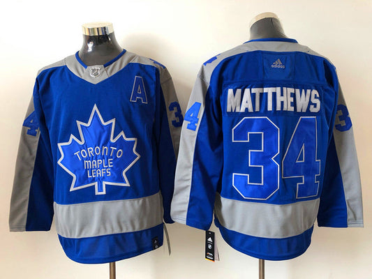 Auston Matthews Toronto Maple Leafs Official NHL Adidas Jersey blue