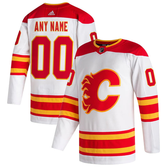 Calgary Flames Any name and Number Official NHL Adidas Customized Jersey