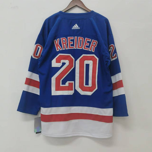 Chris Kreider New York Rangers Official NHL Adidas Jersey blue