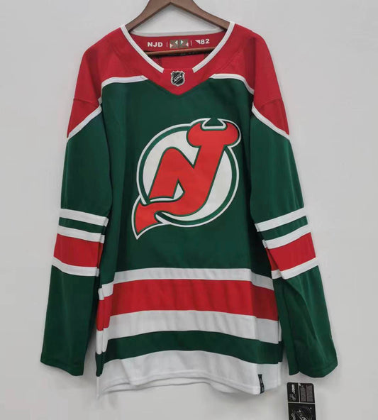 New Jersey Devils Official NHL Jersey green No name on back Adidas