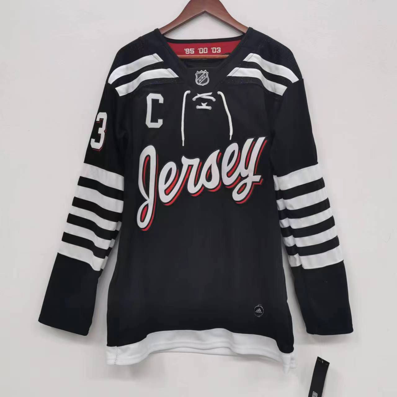 Nico Hischier New Jersey Devils Official NHL Adidas Jersey Black
