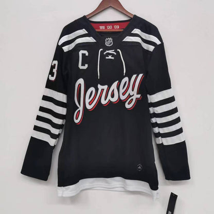 Nico Hischier New Jersey Devils Official NHL Adidas Jersey Black
