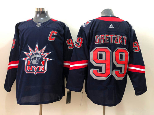 Wayne Gretzky New York Rangers Official NHL Jersey Statue of Liberty logo