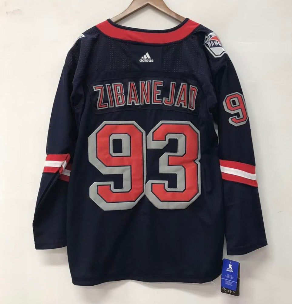 Mika Zibanejad New York Rangers Jersey Statue of Liberty
