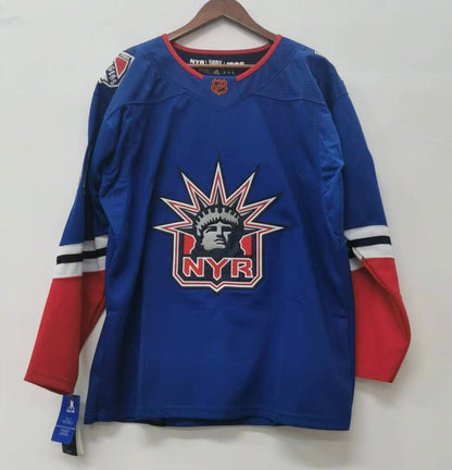 Igor Shesterkin New York Rangers Official NHL Adidas Jersey Statue of Liberty logo