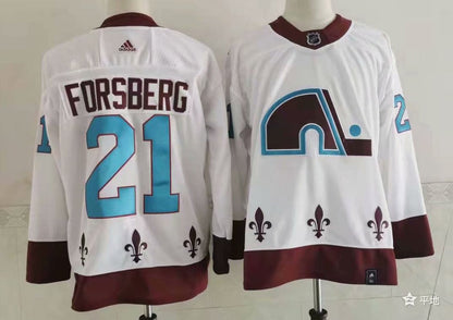 Peter Forsberg Quebec Nordiques Official NHL Adidas Jersey