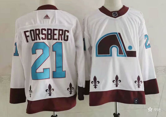 Peter Forsberg Quebec Nordiques Official NHL Adidas Jersey