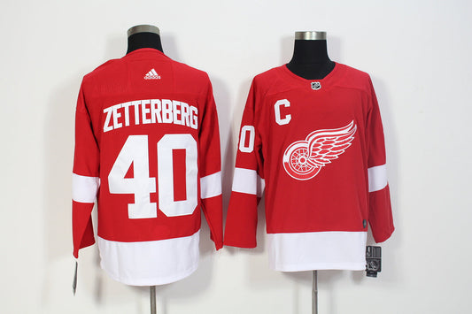 Henrik Zetterberg Detroit Red Wings Official NHL Adidas Jersey
