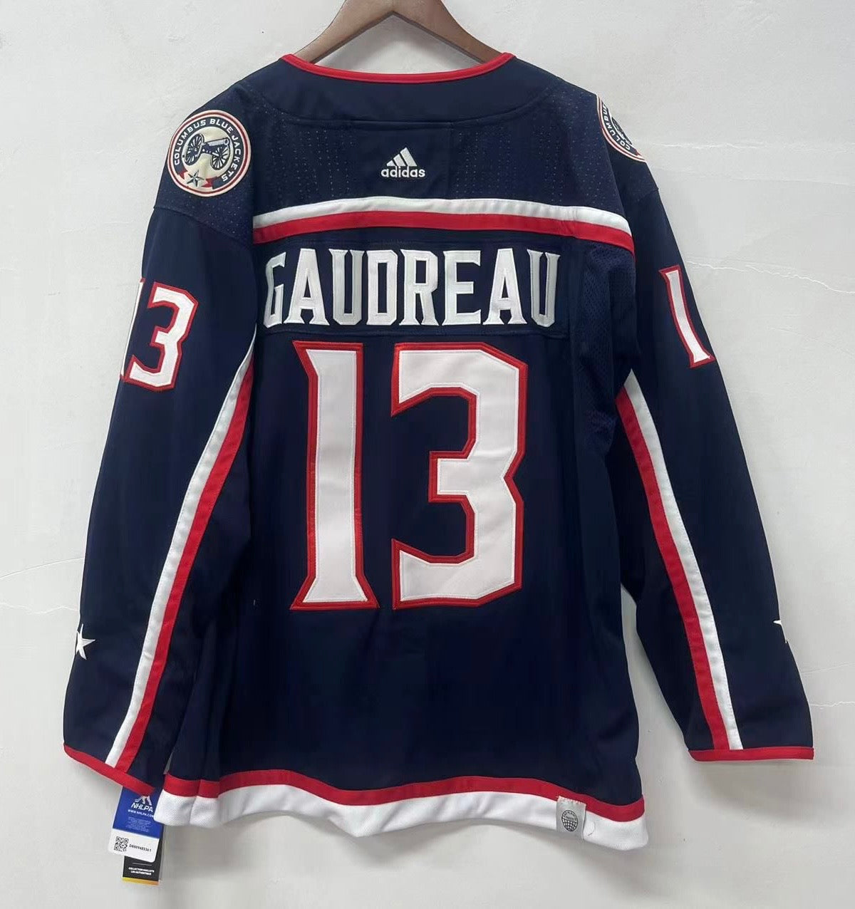 Johnny Gaudreau Columbus Blue Jackets Official NHL Adidas Jersey