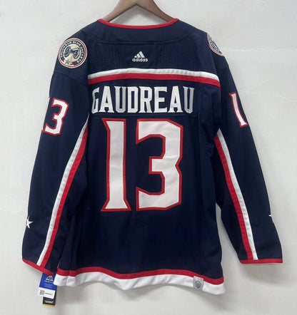 Johnny Gaudreau Columbus Blue Jackets Official NHL Adidas Jersey