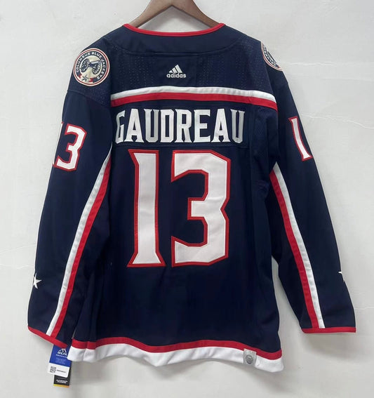 Johnny Gaudreau Columbus Blue Jackets Official NHL Adidas Jersey