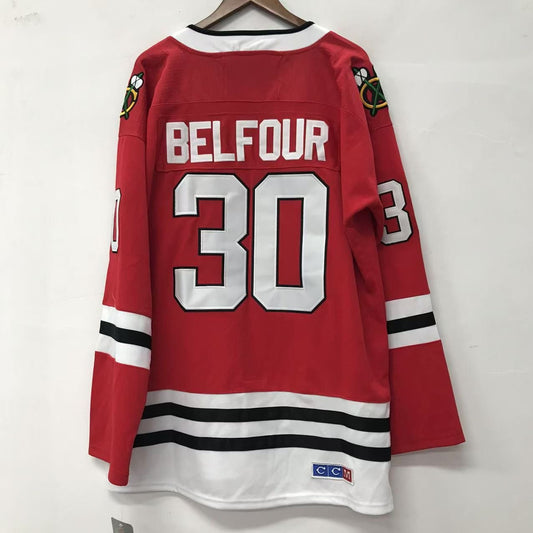 Ed Belfour Chicago Blackhawks Official NHL CCM Jersey